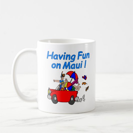 Plezier op Maui! Koffiemok (Links)