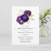 Plezier, Paars en goudplein Kaart (Staand voorkant)