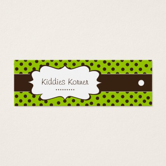 Plezier Polk a Dot Hang Labels Mini Visitekaartjes (Voorkant)