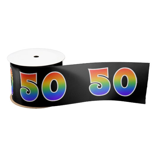 Plezier, Rainbow Patroon "50" Evenementnummer (zwa Satijnen Lint (Spoel)