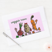 plezier rechthoekige sticker (Envelop)