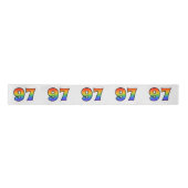 Plezier, regenboogpatroon "97" Evenementnummer (gr Satijnen Lint (Voorkant)