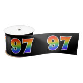 Plezier, regenboogpatroon "97" Evenementnummer (zw Satijnen Lint (Spoel)