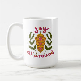 Plezier rondom kerstversiering koffiemok