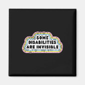 Plezier Sommige handicaps zijn onzichtbaar Quote Magneet (Voorkant)