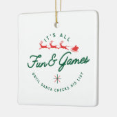 Plezier & Spellen Keramisch Ornament (Links)