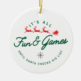 Plezier & Spelletjes 2 Keramisch Ornament