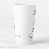 Plezier Stop niet met je dagdroom Inspirerend Latte Mok (Voorkant)