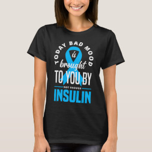 Plezier Type 1 Diabetes T1D Warrior Fun Diabetes T-shirt