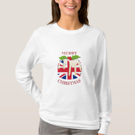 plezier | UNION JACK UK | Christmas Pudding T-shir T-shirt