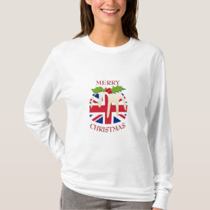 plezier   UNION JACK UK   Christmas Pudding T-shir T-shirt