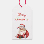 Plezier Van Santa Claus Aangepaste NAAM cadeau rec Cadeaulabel (Achterkant)