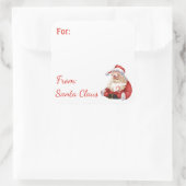 Plezier Van Santa Claus Custom NAME cadeau sticker (Tas)