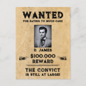  plezier veroordeelde beloning gezocht briefkaart (Voorkant)