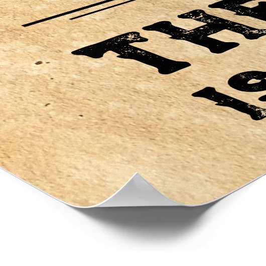  plezier veroordeelde beloning gezocht poster (Hoek)