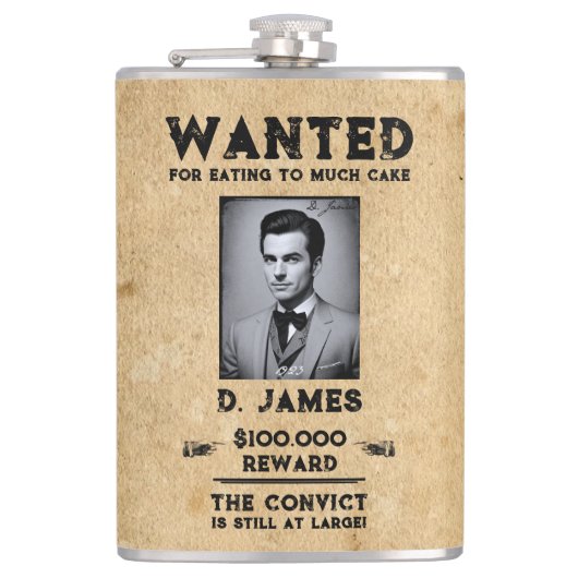 plezier veroordeelde beloning Western gezocht Heupfles (Voorkant)