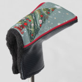 Plezier voor de kerstboom golfheadcover (3/4 voorkant)