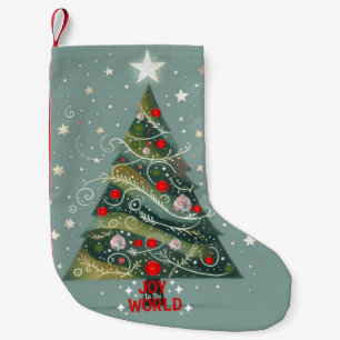 Plezier voor de kerstboom kleine kerstsok