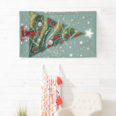 Plezier voor de kerstboom spandoek (Insitu)