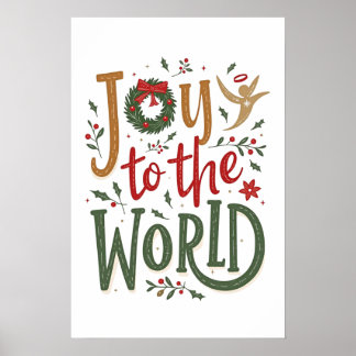 Plezier voor de wereld Christmas Poster Wall Art