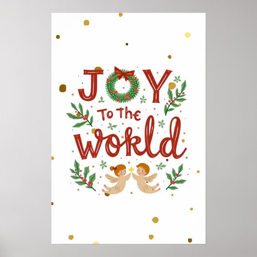 Plezier voor de wereld Christmas Poster Wall Art (Voorkant)
