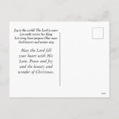 Plezier voor de wereld Geliefde Kerstmis Carol One Feestdagenkaart (Achterkant)