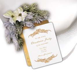 Plezier voor de wereld Gouden Poinsettia Kerst Kaa Kaart