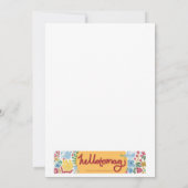 Plezier voor de Wereld Kerst Kaarten Fox Botanical (Achterkant)