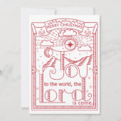 Plezier voor de wereld Kerstfeest Advent Kaart (Voorkant)