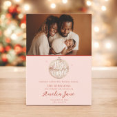 Plezier voor de Wereld Kerstmis Geboorteaankondigi Kaart