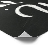 Plezier voor de Wereld Kerstmis Rendier krijtbord Poster (Hoek)