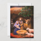Plezier voor de wereld, kerststal, kerstkaart (Voorkant)
