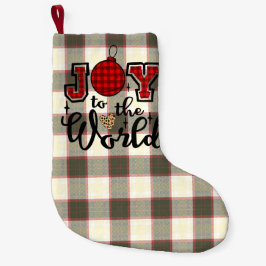 Plezier voor de wereld met kerst kleine kerstsok