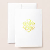 Plezier voor de wereld Religieus Kerstgoud Folie Kaarten (Met envelop)