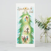 Plezier voor de wereld Retro Angel Kerstfeest Feestdagenkaart (Staand voorkant)