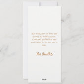 Plezier voor de wereld Retro Angel Kerstfeest Feestdagenkaart (Achterkant)