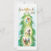 Plezier voor de wereld Retro Angel Kerstfeest Feestdagenkaart (Voorkant)