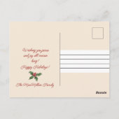 Plezier voor de wereld Santa Sleigh Rendier Rushin Briefkaart (Achterkant)