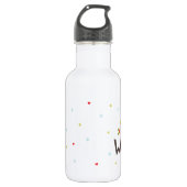 Plezier voor de Wereld Waterfles Waterfles (Voorkant)