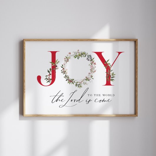 Plezier voor de wereld waterverf kerst poster