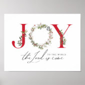 Plezier voor de wereld waterverf kerst poster (Voorkant)