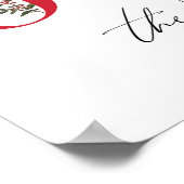 Plezier voor de wereld waterverf kerst poster (Hoek)