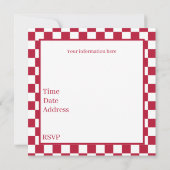 Plezier voor elk doel BBQ-feest Kaart (Achterkant)