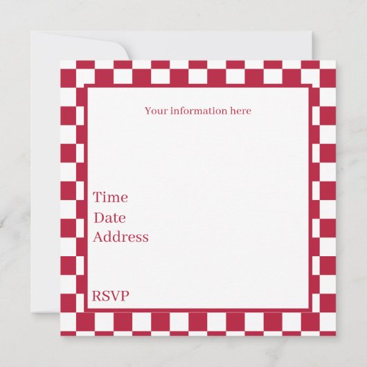 Plezier voor elk doel BBQ-feest Kaart (Achterkant)