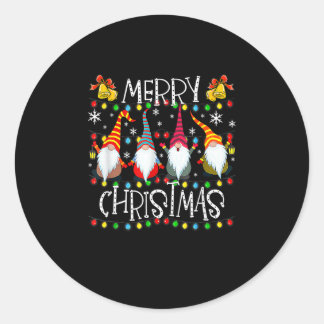 Plezier voor kerstfeestelijke feestelijke feestdag ronde sticker