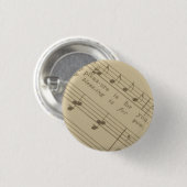 Plezier voor u - Muzieknoten Button (Voorkant /achterkant)