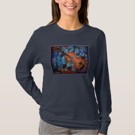 Plezier voor Violin Women's Long Sleeve T-shirt