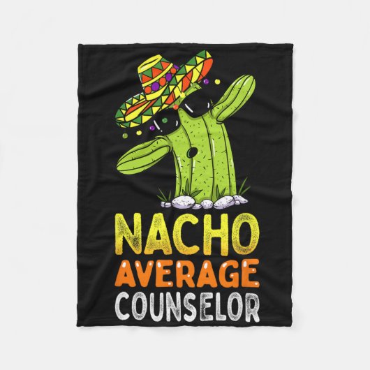 Plezier Waardering Humor Grappig Nacho Gemiddelde Fleece Deken (Voorkant)