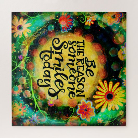 Plezier Wees de reden dat iemand Inspirerend lacht Legpuzzel (Horizontaal)