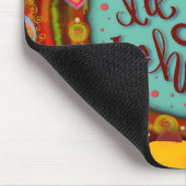 Plezier Wees gewoon blij Quote Inspirivity Muismat (Hoek)